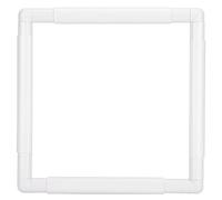 ANKROYU Square Shape Embroidery Frame Plastic DIY Hoop Cross Stitch Craft Tool Handhold Rectangle Sewing Supplies Universal Clip Frame for Embroidery Sewing Needlecraft (27.9 * 27.9CM)