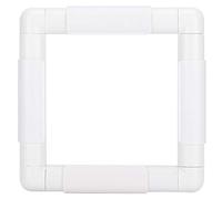 ANKROYU Square Shape Embroidery Frame Plastic DIY Hoop Cross Stitch Craft Tool Handhold Rectangle Sewing Supplies Universal Clip Frame for Embroidery Sewing Needlecraft (15.2 * 15.2CM)
