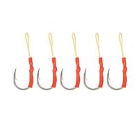 ANKROYU Stainless Steel Fishing Hooks Sharp Resistant High Strength Saltwater Fishing Tackle for Sea Boat Fishing Lovers 5Pcs Set 5/0# 7/0# 9/0# Options (7/0# (5 Pieces/Package))