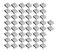 ANKROYU Stainless Steel Greenhouse Glass Clips 50pcs Heavy Duty S Shape Clamps for Securing Greenhouse Panels Durable Proof Fixing Clamps for Glass Frame Replacement and Maintenanc