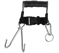 ANKROYU Stainless Steel Marine Reef Double Hook Diving Scuba Accessories for Underwater Activities (Transparent Black)