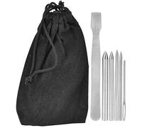 ANKROYU Stainless Steel Paracord Weaving Needles Set Premium Heavy Duty DIY Knitting Stitching Tools for Bracelet Making and Bag Weaving 6PCS with Storage Bag