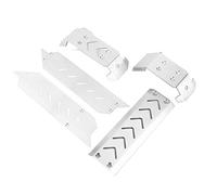 ANKROYU Stainless Steel RC Car Chassis Guard Plate Protector Heavy Duty Lightweight Durable Underbody Skid Plate for XMAXX 1/10 Scale Off Road Vehicle 5 Piece Set