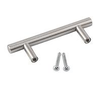 ANKROYU Stainless Steel T Bar Cabinet Handle Premium Brushed Pull Hardware 10mm Diameter Bar for Kitchen Cupboard Door Drawer 100mm 150mm 200mm 250mm 300mm 350mm Length Options
