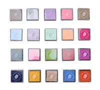 ANKROYU Stamp Ink Pads 20 Colors Bright Non Safe Oily Ink Pads for Rubber Stamps Fingerprint Painting Graffiti Crafting Adults Art Projects