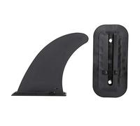 ANKROYU Surfboard Fin Tail Rudder 2 Pieces Detachable Plastic Adjustable Surfing Fin for Inflatable Surfboards Black 11.5 x 24.5cm