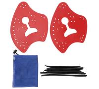 ANKROYU Swim Training Hand Paddles, Aquatic Propulsion Tools PP Silicone Adjustable Hand Fins with 6 Straps, Axial Shaped Design for Stroke Enhancement (XS) (S) (M) (L) (XS) (S) (M) (L)