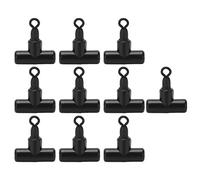 ANKROYU T Shape 3 Way Fishing Swivel Connector High Strength Alloy Copper Rolling Swivel Tackle for Freshwater Saltwater Lure Fishing Rig 10PCS Durable Accessories