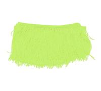ANKROYU Table Skirt Long Soft Brightly Colored Charming Fringed Tassel Table Cloths for Home Party Decoration DIY Craft Polyester 15cm x 10m (Fluorescent Green)