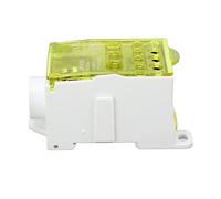 ANKROYU Terminal Block Junction Box High Voltage Splicing Din Rail Single Pole Power Distribution Box 690V 250A for Electrical Cabinets and Home Main Switch Circuits Flame Retardan (Yellow)