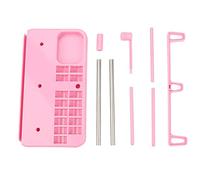 ANKROYU Thread Spool Stand Holder 3 Cone Sewing Machine Accessory Embroidery Organizer Pink Plastic Lightweight Sturdy 34x21cm for Crafters Quilters