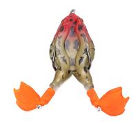 ANKROYU Thunder Frog Baits Floating Water Fishing Lures with Double Propellers Legs for Bass Snakehead Salmon Fishing (5#Color)