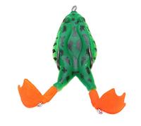 ANKROYU Thunder Frog Baits Floating Water Fishing Lures with Double Propellers Legs for Bass Snakehead Salmon Fishing (4#Color)