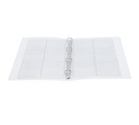 ANKROYU Transparent Binder Photo Organizer Badge Storage Book PVC Material 6 Pages Compact Portable for Collecting Coins Medals Photos Tokens Commemorative Plates Display and Prote (Case + 6 holes