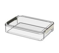 ANKROYU Transparent Document Storage Box Clear File Protector Case Display Organizer for Marriage Certificate Household Register PET Material 34.7x23.4x6.5cm