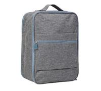 ANKROYU Travel Shoe Bag Large Capacity Oxford Cloth Shoe Storage Pouch with Smooth Zippers for Travel Gym Daily Use Grey 31x23x14cm