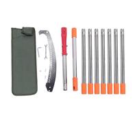 ANKROYU Tree Pole Pruner Stainless Steel Extendable Manual Pole Saw High Branches Trimming Tool Adjustable Length for Garden Lawn Patio Deck Branch Cutting 361cm 142.1in