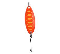 ANKROYU Trout Lures Blinkers Spoons 3.5g Highly Reflective Lifelike Artificial Fishing Bait Set for Freshwater Saltwater Spin Fishing Trout Char Perch Orange Green Blue Dot Iron Ma (Orange Square