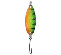 ANKROYU Trout Lures Blinkers Spoons 3.5g Highly Reflective Lifelike Artificial Fishing Bait Set for Freshwater Saltwater Spin Fishing Trout Char Perch Orange Green Blue Dot Iron Ma (Orange Square