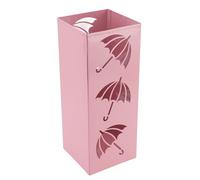 ANKROYU Umbrella Holder Space Saving Anti Tip Over Powder Coating Metal Umbrella Bucket for Entryway Home Office Cafe Restaurant Durable Iron 16.5x16.5x41.5cm