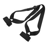 ANKROYU Universal Adjustable Snowboard Backpack Strap Durable Lightweight Carrier Hands Free Snowboard Skateboard Fixing Belt For Winter Sports Outdoor Activities Black 3.8cm 1PC