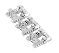 ANKROYU Universal Sewing Machine Presser Foot 3Pcs Set Multifunctional Metal Presser Foot Accessories proof Bright Color Replacement Feet for Home Dressmaking Crafting Stainless St