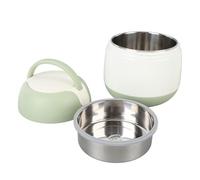 ANKROYU Vacuum Insulated Lunch Box 304 Stainless Steel Leakproof Thermal Food Container Hot Cold Jar with Spoon for Work Adults Students Outdoor (Green)