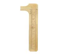 ANKROYU Vernier Caliper Brass Jewelry Measuring Tool Double Scale Retro Style High Precision Non Magnetic Durable Portable for Jewelry Makers Engineers Craftsmen 80mm 100mm 120mm (Double Scale (80mm