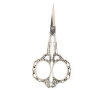 ANKROYU Vintage European Stainless Steel Scissors Sharp Precision Ergonomic Lightweight for Embroidery Cross Stitch Sewing Needlework Crafting DIY Silver 4 x 7.5 x 5.5cm