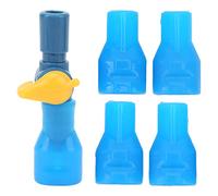 ANKROYU Water Bag Bite Valve 5PCS Silicone Self Sealing Nozzle with Straight Tube Connector for Cycling Hiking Backpacking Hydration Packs Durable Leak Proof Soft Replacement Parts