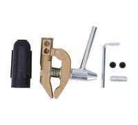 ANKROYU Welding Ground Clamp Brass 800A Heavy Duty Welding Earth Clamp with Rubber Sleeve 32mm Opening for Argon Arc Submerged Arc Stud Welding Equipment