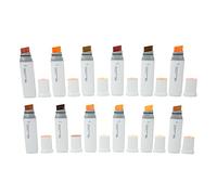 ANKROYU Wide Tip Alcohol Markers 12 Pack Refillable Paint Pens with Large Ink Capacity Vibrant Colors for Artists Crafters on Paper Wood Glass Plastic Metal Surfaces (Skin Color Series)