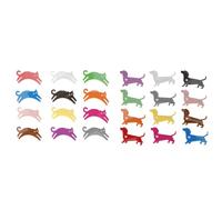 ANKROYU Wine Glass Stickers Silicone Wine Cup Markers Drinking Glass Labels Glass Identifier for Party Activities Various Events Red Wine Glass Common Glass Lip 24pcs Cat Dog Animal Shapes