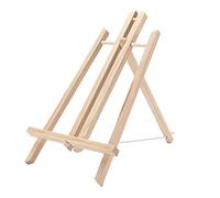 ANKROYU Wood Art Easel Adjustable Portable Lightweight Sturdy Desktop Display Stand for Painting Drawing Classroom Exhibitions Artists Students Pine Wood 15.7 19.7 Inches (58mm 50cm)