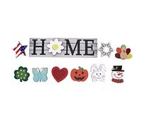 ANKROYU Wooden Home Sign Rustic Farmhouse Style Handcrafted Decorative Plaque for Kitchen Dining Room Wall Tabletop Decor Density Board 30x8.5cm