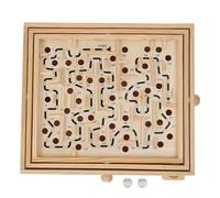 ANKROYU Wooden Maze Ball Game Solid Wood Brain Teaser Puzzle for Improving Hand Eye Coordination Great Gift for Adults Family Game Night 12.8 x 11.2 Inches