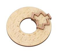 ANKROYU Wooden Music Circle Wheel Circle of Fifths Wheel Durable Adjustable Educational Tool for Musicians Songwriters and Music Teachers Pine Wood 33g