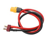 ANKROYU XT60 to T Plug Adapter Cable Premium Silicone Wire Heavy Duty 14AWG Connector Lead for Remote Control Cars Drones 34.5cm Length