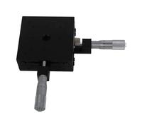 ANKROYU XY Linear Stage High Precision Cross Roller Guide Sliding Table Trimming Platform for Optical Instruments and Laboratory Equipment Aluminum Alloy 100x100x40mm Black