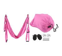 ANKROYU Yoga Hammock Anti Gravity Yoga Swing Hammock Ultralight Home Fitness Accessories for Aerial Yoga and Stretching Therapy Made of 210T Nylon Taffta with 300kg Weight Capacity (Roseate)