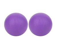 ANKROYU Yoga Massaging Ball 2Pcs Set Professional Muscle Relaxation Tool for Neck Back Feet Sole Relief Purple TPR Material Durable Portable