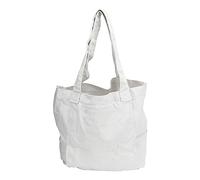 ANKROYU Yoga Mat Carrier Tote Bag Durable Canvas Portable Storage Shoulder Bag with Zipper Double Layer Design for Yoga Class Gym Workout Travel Essential Accessories (White)