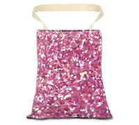ANKVRP Car Trash Can, Durable Hanging Car Trash Garbage Bag, Cute Automotive Garbage Cans Organizer, Cute Pink Glitter Pattern