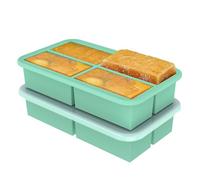 Ankway Silicone Freezer Moulds 2 Pack - 1 Cup Soup Containers for Freezing, Silicone Food Freezer Trays for Batch Cooking Meal Prep, Perfect to Portion Sauces Soup Food Broth Stews Herbs, 8 Soup Cubes