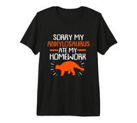 Ankylosaurus Ate My Homework Premium T-Shirt