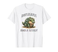 Ankylosaurus Dinosaur, Armor Up, Buttercup! Cute Design T-Shirt