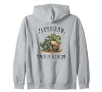 Ankylosaurus Dinosaur, Armor Up, Buttercup! cute design Zip Hoodie