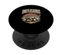 Ankylosaurus Dinosaur Sunset Roaring Prehistoric PopSockets Adhesive PopGrip