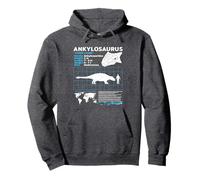 Ankylosaurus fact sheet Dinosaur Facts Pullover Hoodie