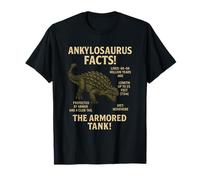 Ankylosaurus Facts | Educational Prehistoric Dinosaur Design T-Shirt
